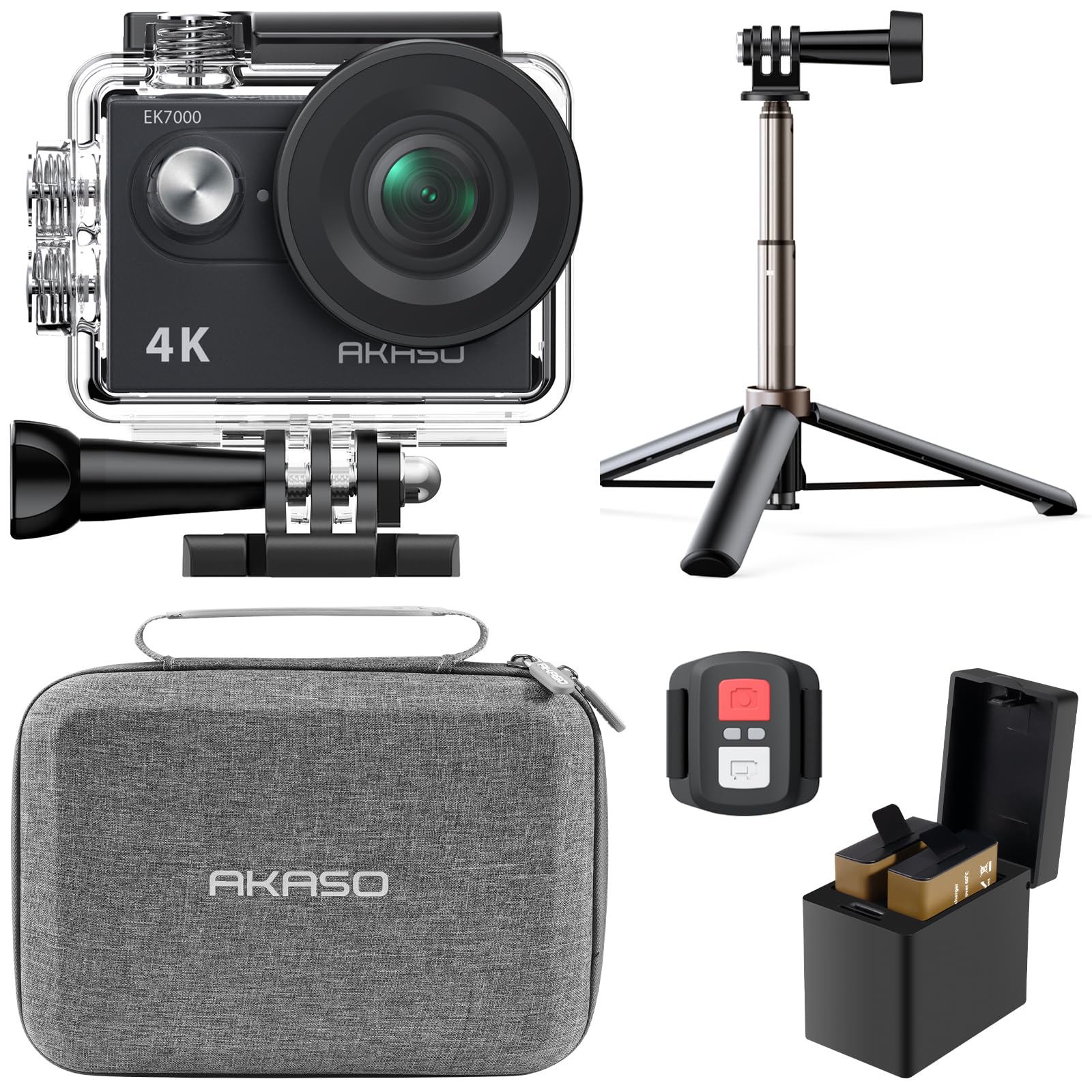 Amazon.com : AKASO EK7000 4K30fps Action Camera with Mini Selfie